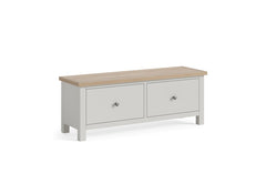 MC Grey Bedroom Bench W/Metal Handles