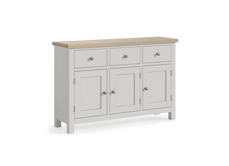 MC Grey Large Sideboard - metal handles