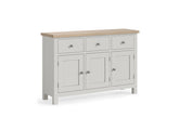 MC Grey Large Sideboard - metal handles