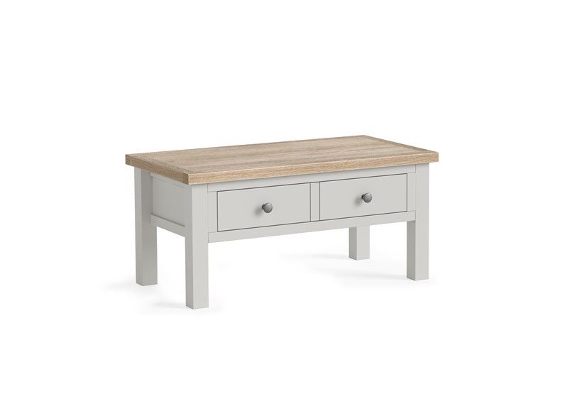 MC Grey Coffee Table - metal handles