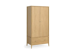 Paris Natural Two Door Gents Wardrobe – Stylish Modern Bedroom Furniture