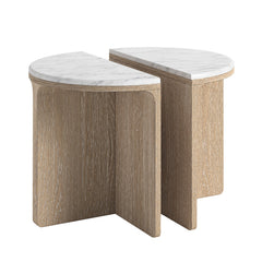 Portobello Half Moon Nest of Tables