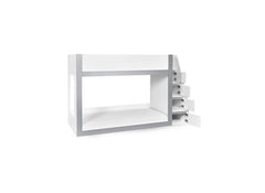 Gaia white Bunk Bed - open