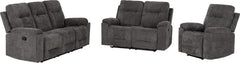 Guildford 3+2+1 Recliner Suite Grey Fabric - image 2