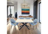 Zara Dining Table With Gabriel PU Dining Chairs