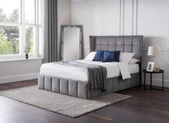 Gatsby Grey Velvet Bedroom