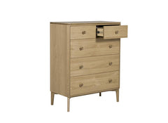 Hadley 2+3 Drawer Bedroom Chest - open