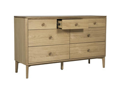 Hadley 3+4 Drawer Wide Chest - open