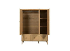 Hadley Three Door Wardrobe - interior