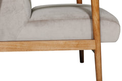 Heath Accent Chairs – With Velvet Upholstery – Taupe or Green | Luxurious Modern Style