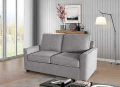 Helena Grey Fabric Sofa Bed - closed