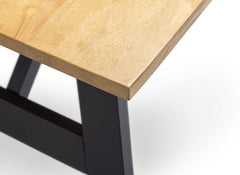 Hockley Solid Seat Bench - top