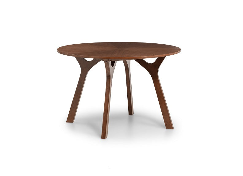 Huxley Walnut Round Dining Table