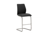 Irma PU Counter Chairs/Stools - With Cantilevered Metal Frame (Pre-Order Taupe & White)