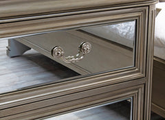 Jessica Mirrored Dressing Table W/Extras