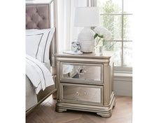 Jessica Mirrored Bedside