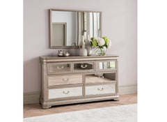 Jessica 3+4 Wide Chest W/Mirror