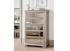 Jessica Mirrored Tall Chest