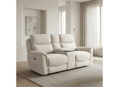 Kelmire Fabric Powered 2PP With Console | Electric Recliner Sofa for Luxury Home Comfort (Copy)