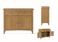 Kilkenny Oak Two Door Small Sideboard
