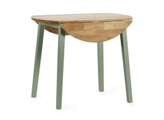 Linwood Sage Dropleaf Table - closed