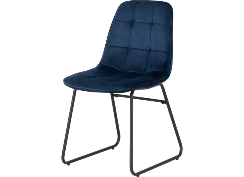 Lukas Blue Velvet Chair