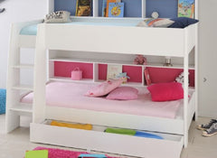 Leo White Bunk With Under Bed - 1