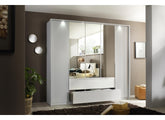 Libby Five Door Mirrored Wardrobe