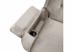 Linda Powered Tan Armchair - charging port