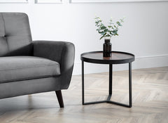 Loft Walnut Lamp Table - room