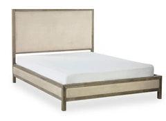 Lucie Ivory Fabric Bed
