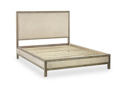 Lucie Ivory Fabric Bed
