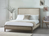 Lucie Ivory Fabric Bed - room
