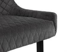 Luxe Grey Velvet - detail