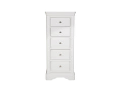 Mabel Bone Five Drawer Tall Chest