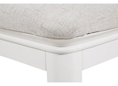 Mabel Bone Bedroom Stool
