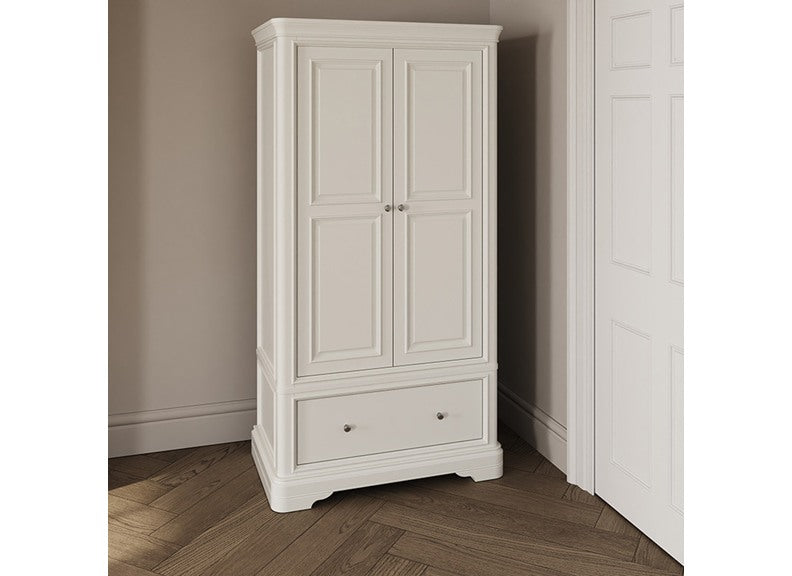 Mabel Bone Two Door Wardrobe - room