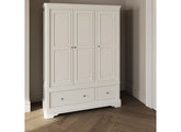 Mabel Bone Three Door Wardrobe - room