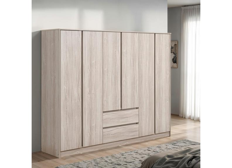 Malvern Six Door Wardrobe - room