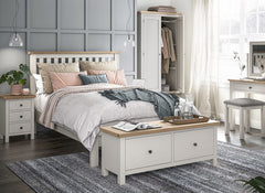 MC Coconut Bedroom - Bedside - with standard bedside w/metal handles