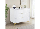 Miami White Three Drawer Chest - room