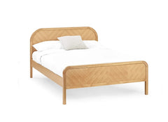 Milo Chevron Oak Bed - 1