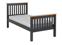 Monaco Grey & Oak 3 ft High Foot Bed