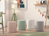 Moon Boucle Stools - room