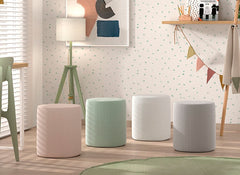 Moon Boucle Stools - room