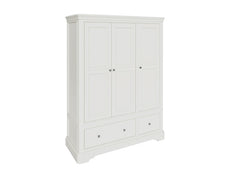 Mabel Bone Three Door Wardrobe - 1