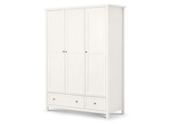 Maine Surf White Three Door Wardrobe - 1