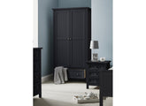 Maine Anthracite Two Door Wardrobe - room