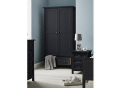 Maine Anthracite Two Door Wardrobe - room