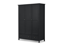 Maine Three Door Anthracite Wardrobe